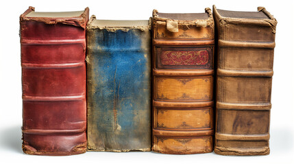 A Row of Vintage Books Placed Neatly on a Shelf