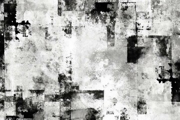 Abstract earthy surface pattern. Monochrome grunge design with white overlay. High-quality print illustration. Repeatable graphic swatch. Generative AI