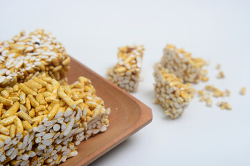 Jipang, bipang, a snack made from rice, originating from China, brought by immigrants to Indonesia