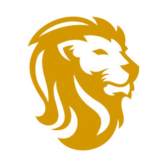 Lion Head Vector Logo Design Template