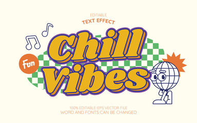 chill vibes text effect