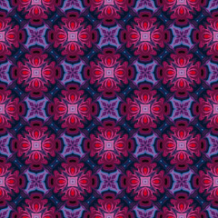 simple abstract batik indian block floral vector