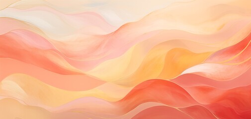 Obraz premium Coral sunrise in the mountains, soft abstract background or wallpaper 005