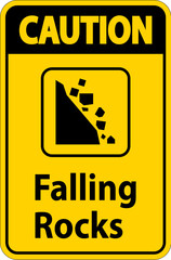 Caution Sign, Park Sign and Guide Sign, Falling Rocks