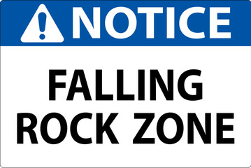 Notice Sign, Falling Rock Zone