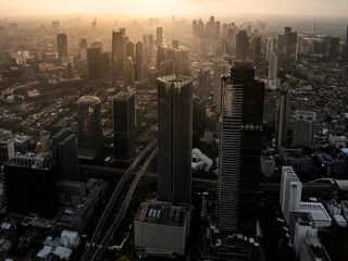 Beautiful sunset in Jakarta City Indonesia. Jakarta, is a capital city of indonesia that become the...