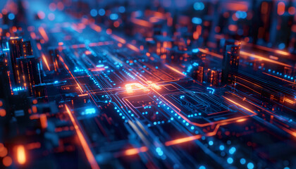 AI essence captured in microelectronics, AI data streams and AI circuit integration pushing boundaries.