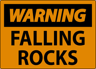Warning Sign, Falling Rocks