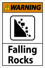 Warning Sign, Park Sign and Guide Sign, Falling Rocks