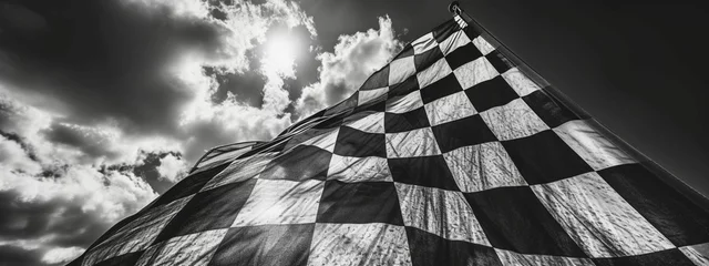 Foto op Plexiglas race victory flag © adelton
