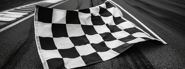 Foto op Canvas race victory flag © adelton