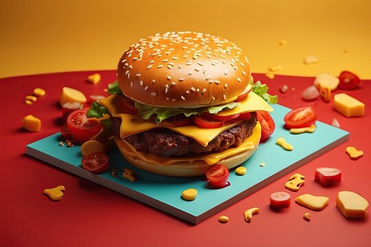 Juicy burger a feast for your senses
