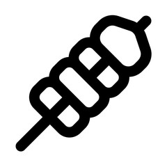 Skewer Line Icon