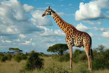 Fototapeta premium african giraffe animal