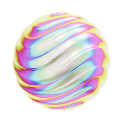 3d rendering hologram geometric wave sphere