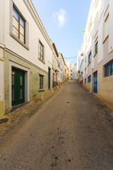 Narrow street in Lagos Old town, Algarve, Portugal