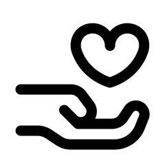 Give Love Line Icon