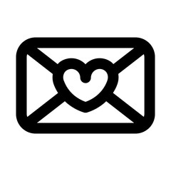 Love Letter Line Icon