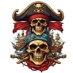 Fototapeta premium Pirates Skull