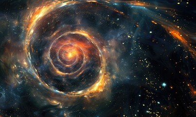 a particle spiral vortex background