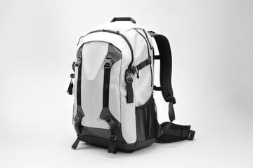 Modern Travel Backpack, on an Isolated White Background, Generative AI