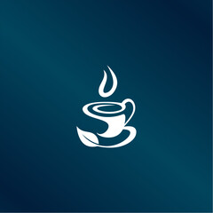 vector logo tea.Green Tea Logo.Tea Cup