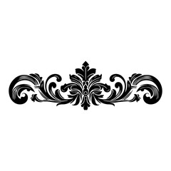 Fototapeta na wymiar Hand drawn black line Vintage carved calligraphic Swirls, Badges. Corners Decorative Ornate Flourishes Elements border frame vector