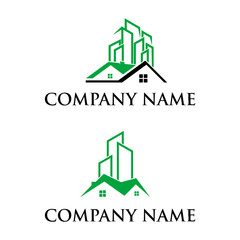 Naklejka premium real estate logo