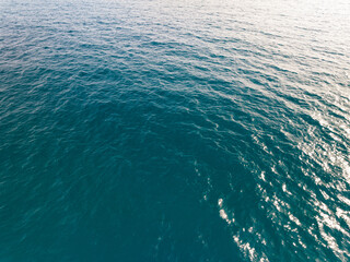 Sea surface ocean waves background,Top view ocean sea water texture background