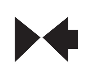 arrow icon isolated on white