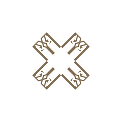 Obraz premium Vector creative letter x colorful icon logo design