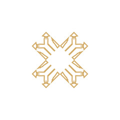 Vector creative letter x colorful icon logo design