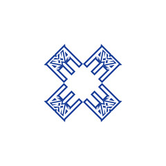 Letter X for business logo design