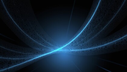Fractal Graphics Series: Blue and Black Abstract