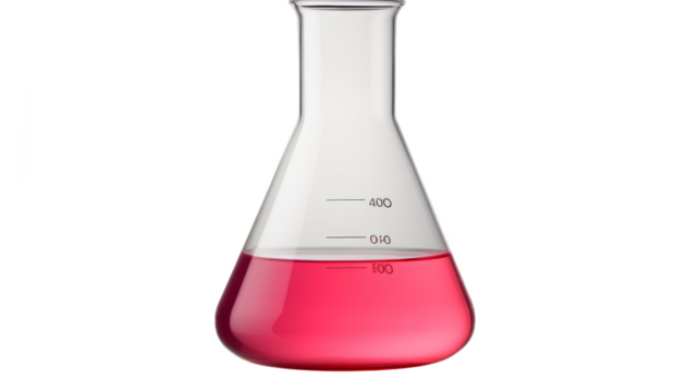 Beaker. Transparent background PNG.