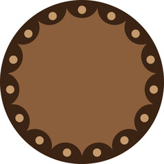 Retro Circle Label Illustration