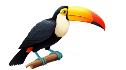 Toucan. Transparent background PNG.