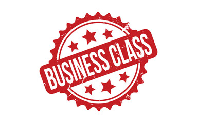 Business Class Rubber Stamp Seal Vector