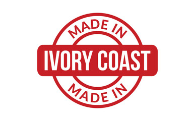 Made In Ivory Coast Rubber Stamp