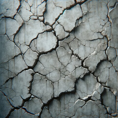 Obraz premium An image depicting multiple cracks on a cement wall