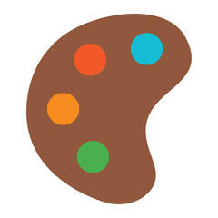 Fototapeta premium palette of colors icon 