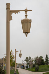 Turkestan, Kazakhstan - October 29 2023: Jibek Joly city park