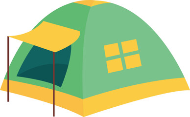 Camping Tent Element Illustration