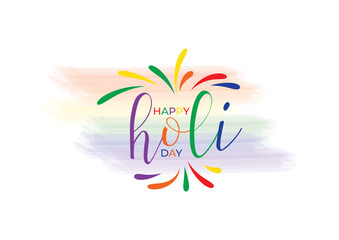 colorful happy holi day festival background design
