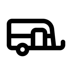 Caravan Line Icon