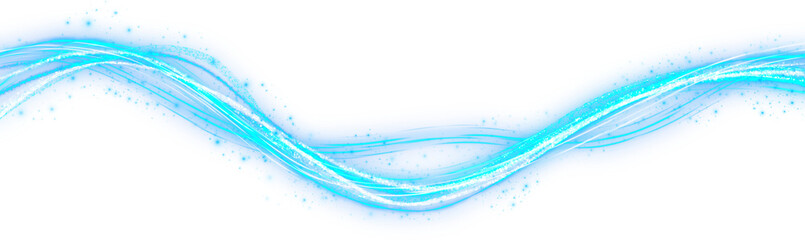 luxury elegant blue glowing wavy line elements © irham