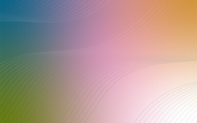 Blurred colorful gradient with wavy lines element. vector design illustration for social media, posters, and design product