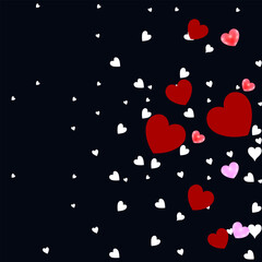 Happy Valentines Day concept for greeting card, celebration, ads, branding, cover, label, sales. Valentine's Day Minimal Heart Design Card.