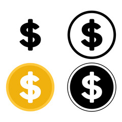 Obraz premium dollar sign icon