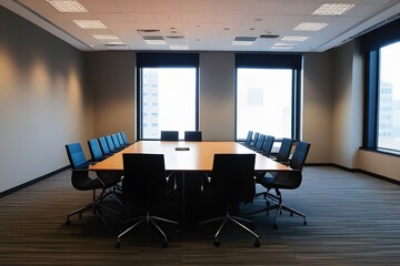 Empty meeting room in office